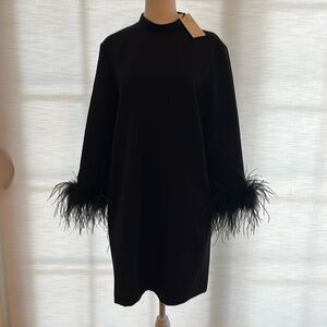 Tuckernuck Black Feather Mod Merry Dress (L)
